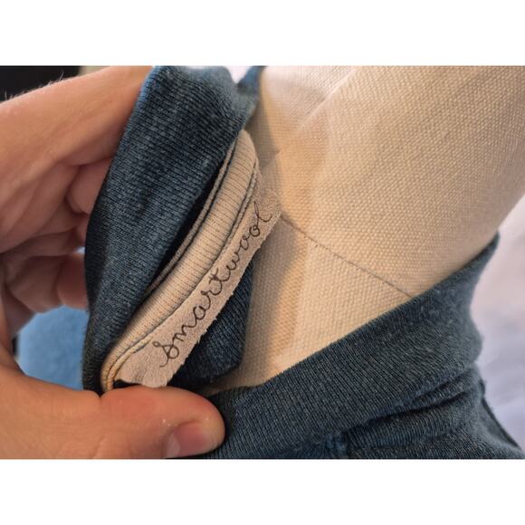 Sold! Smart Wool Womens Dark Blue Classic Thermal Merino Base Layer Top Medium - Picture 8 of 9